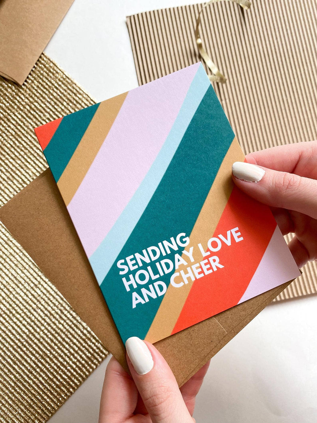 Sending Holiday Love and Cheer Holiday Card