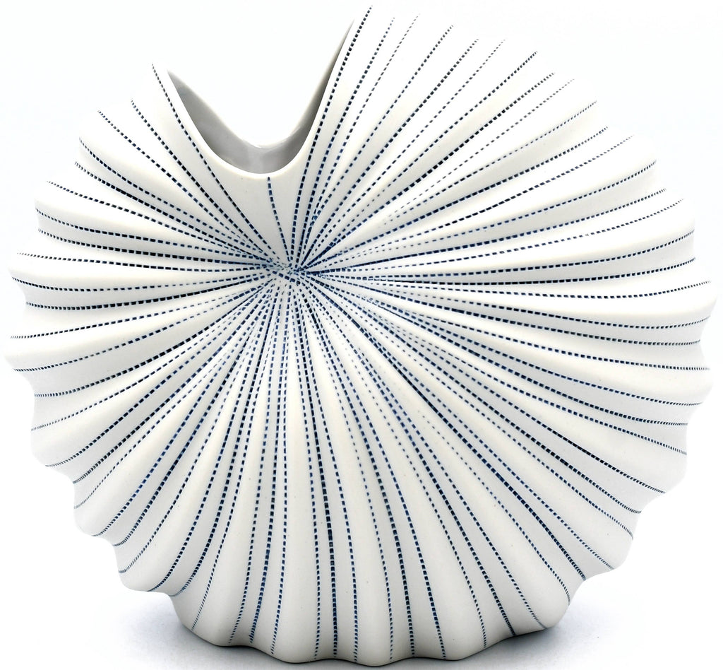 1279W26 Palm M-Handcrafted Porcelain Vase