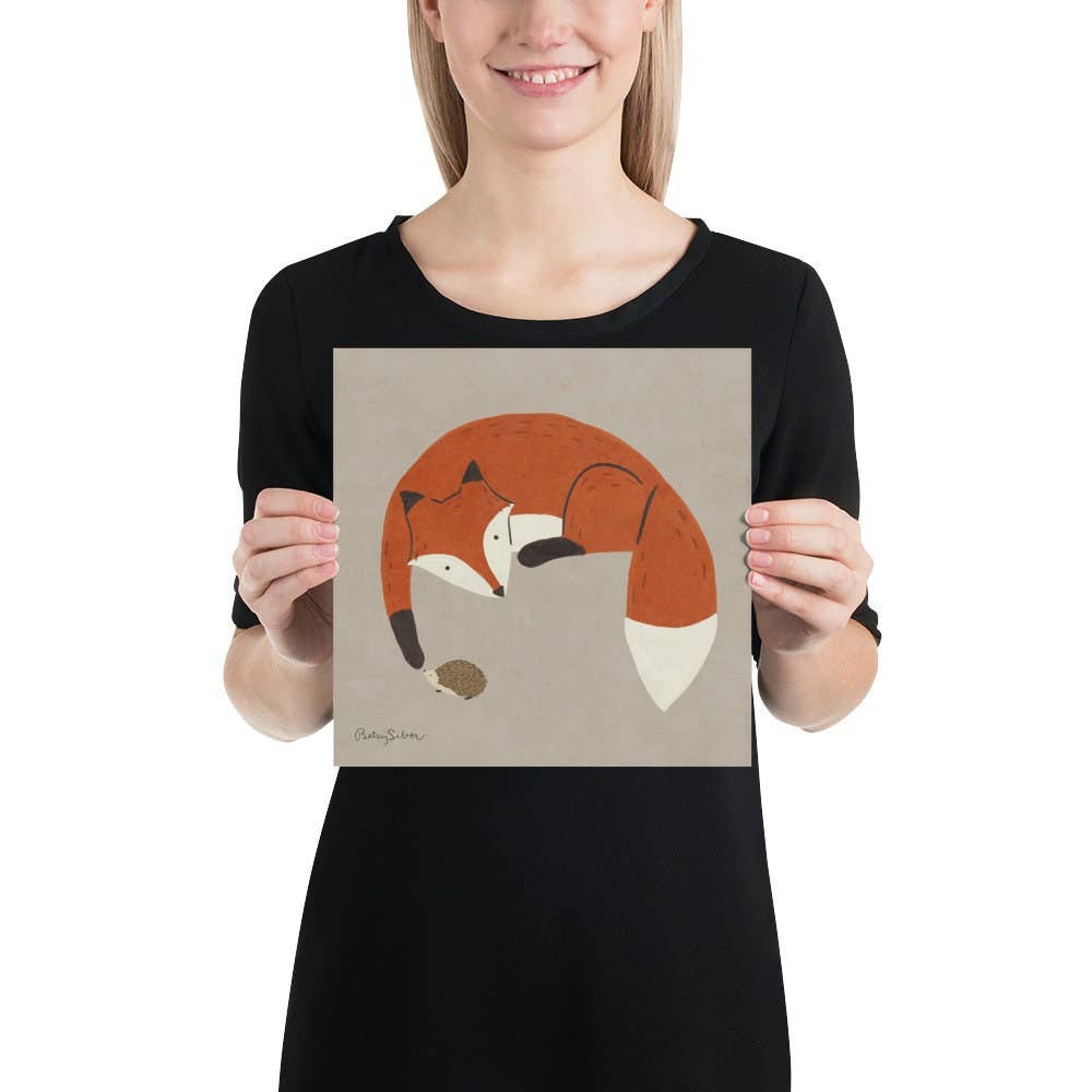 Fox and Hedgehog Art Print