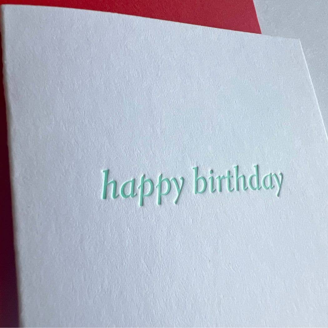Happy Birthday Text Tiny Card