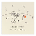 Birthday Man on the Moon Card – Handfinished UK