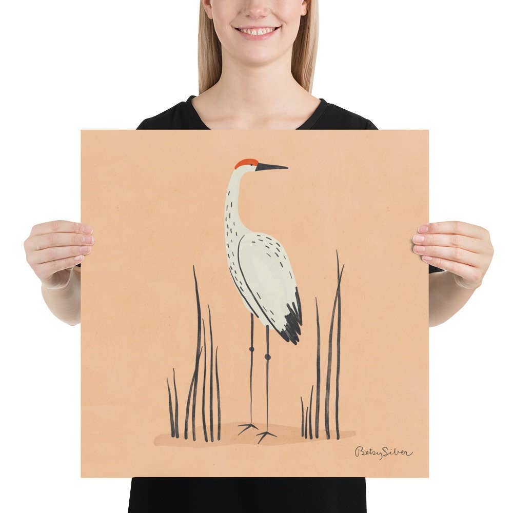 Sandhill Crane Art Print