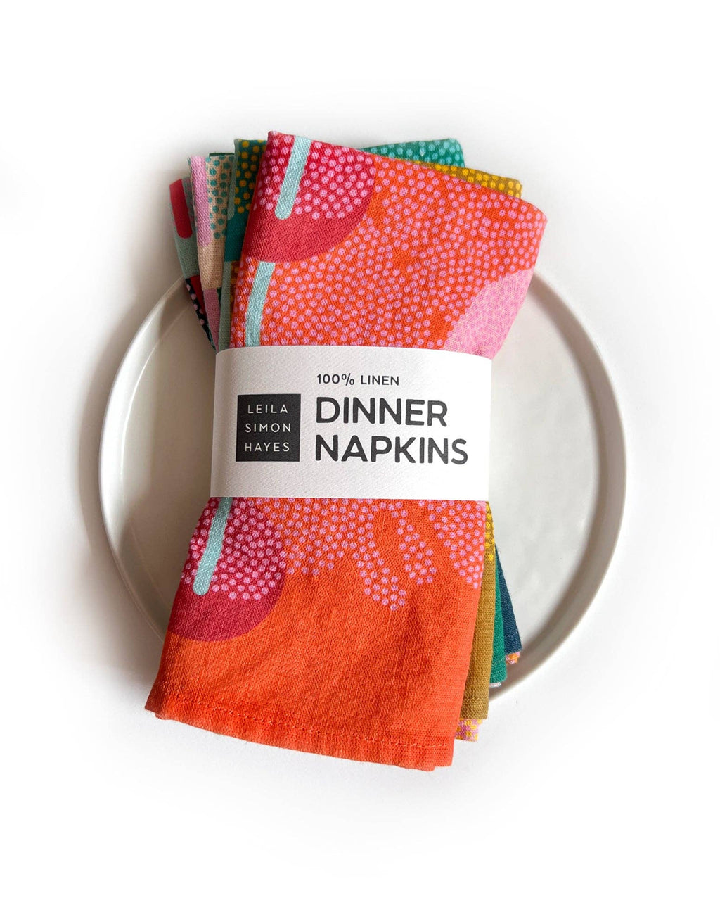 Cascade linen napkin, set of 4 colors