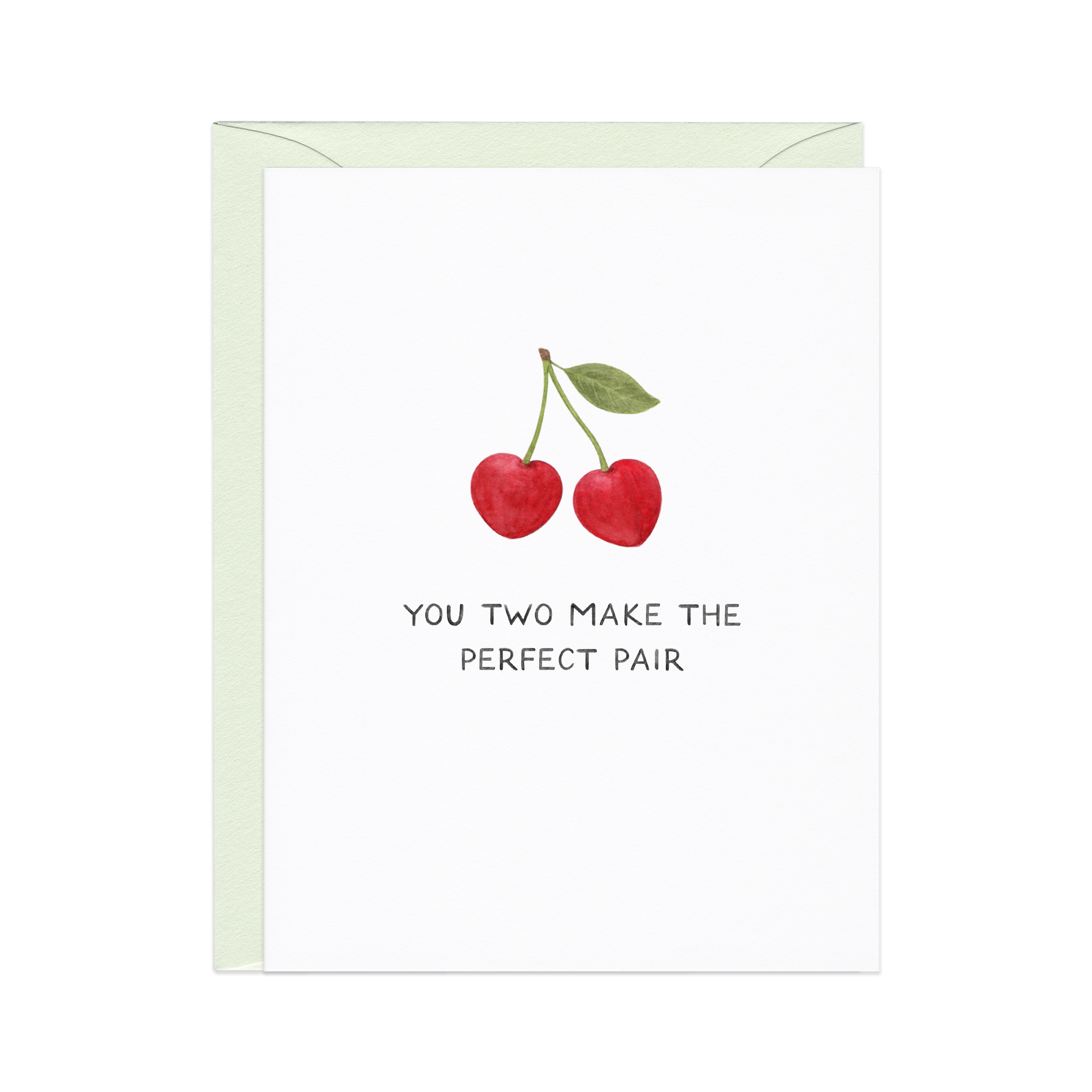 A Perfect Pair Cherries — Wedding / Engagement Season Card