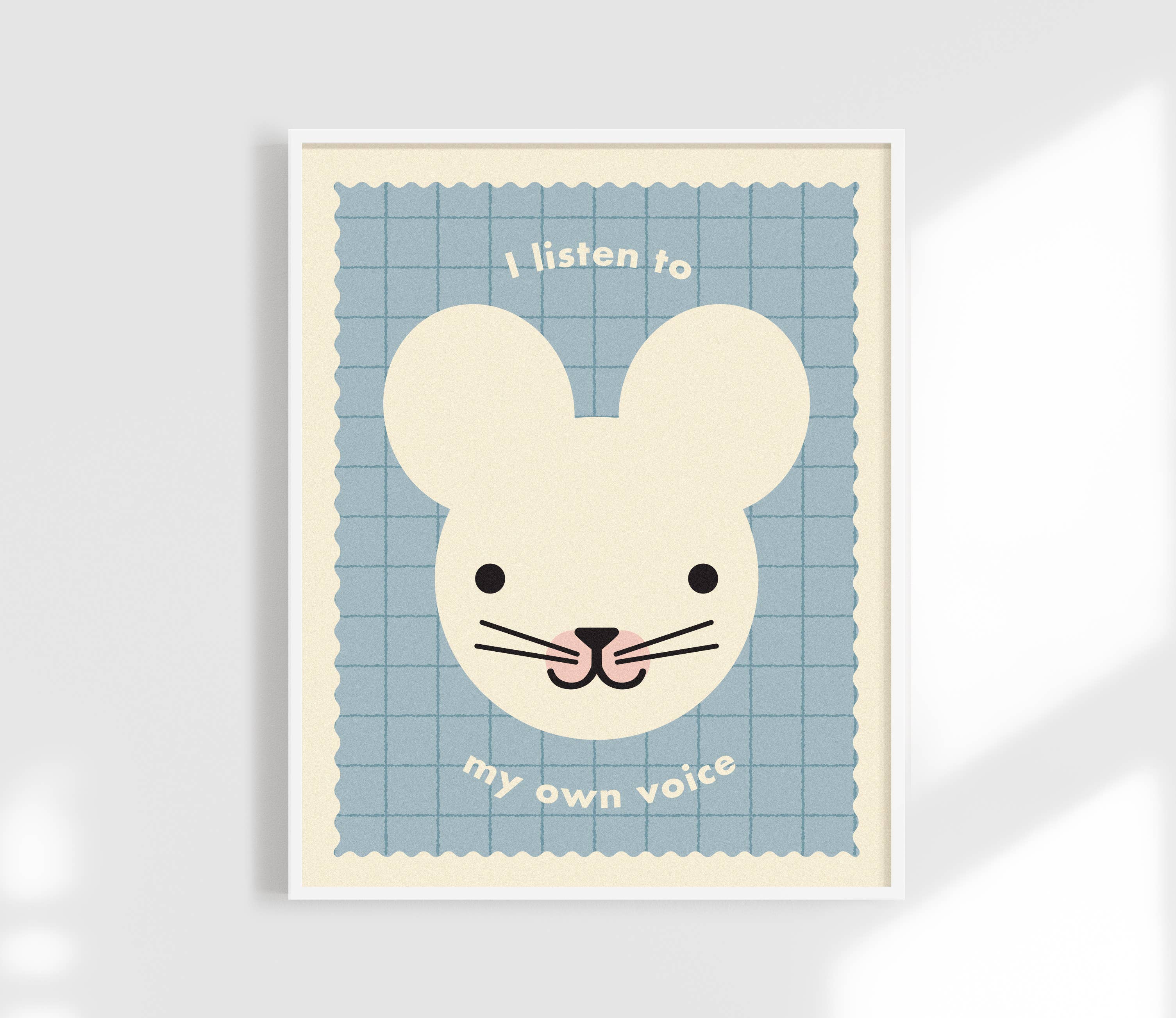 I Listen To My Own Voice Print - Kids Affirmation