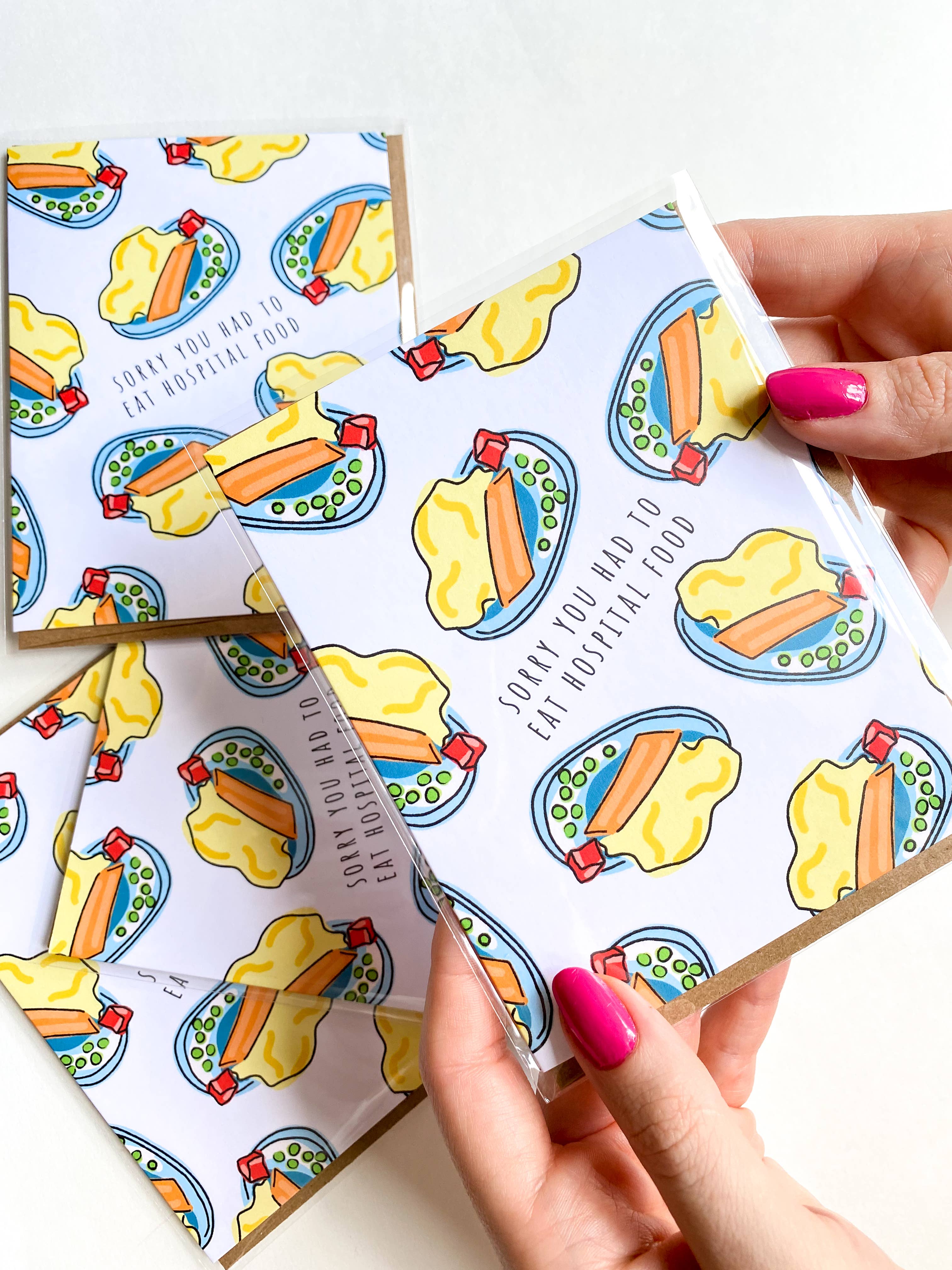 Sorry You Had to Eat Hospital Food Funny Get Well Card