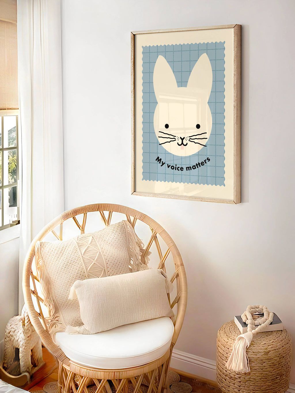 My Voice Matters Print  - Kids Animal Affirmation Art