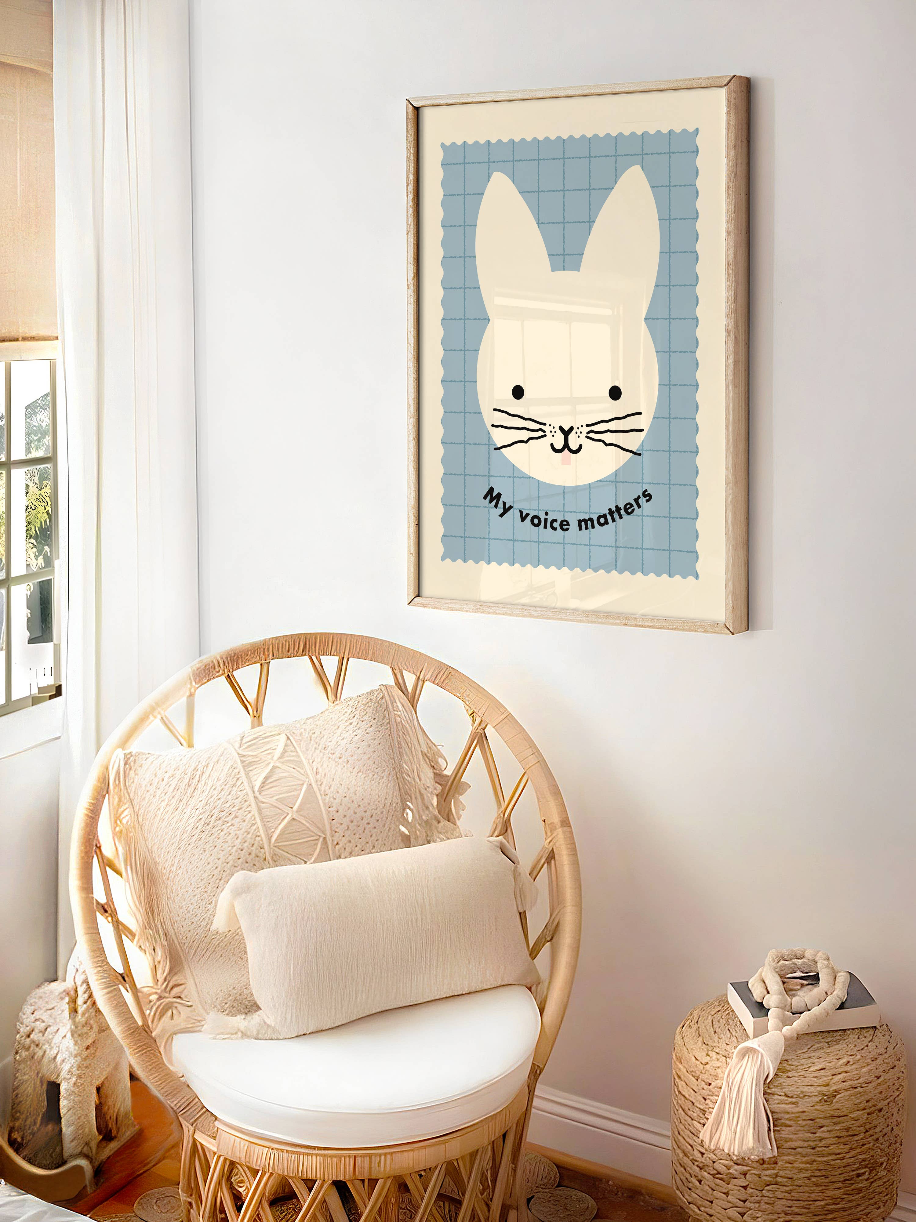 My Voice Matters Print  - Kids Animal Affirmation Art