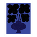 Black and Blue Art Print