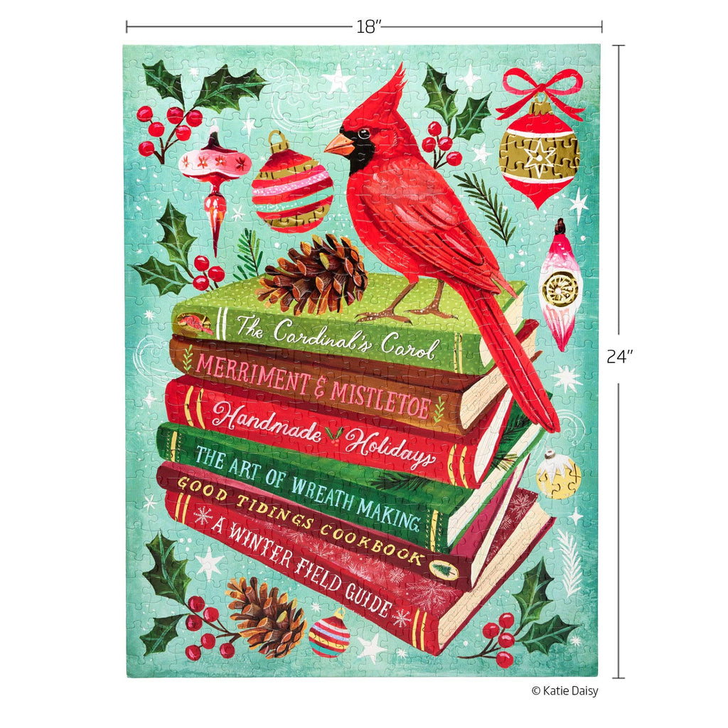 Holiday Bookclub  500 Piece Gold Foil Puzzle Christmas Gift