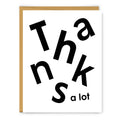 Thanks A Lot Scandi Thank You Greeting Card