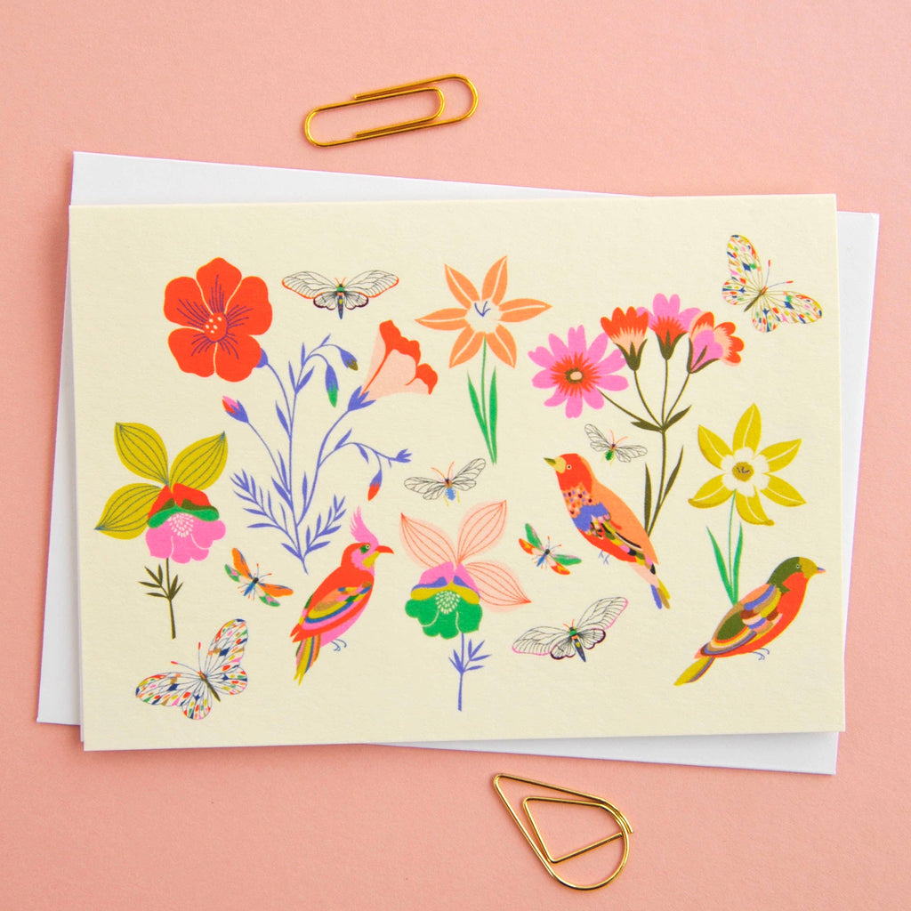 Birds & Bees Notecards – Pack of 8 Thank You Cards