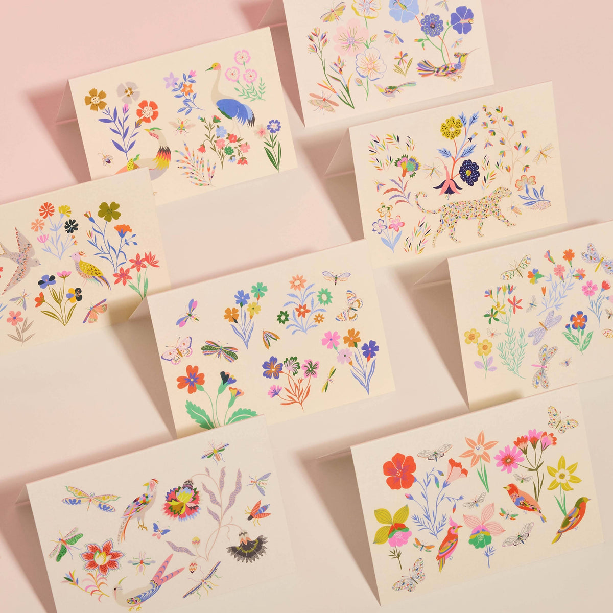 Birds & Bees Notecards – Pack of 8 Thank You Cards