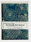 GSS1300 A2 Jap garden note set, gold/teal 5+5