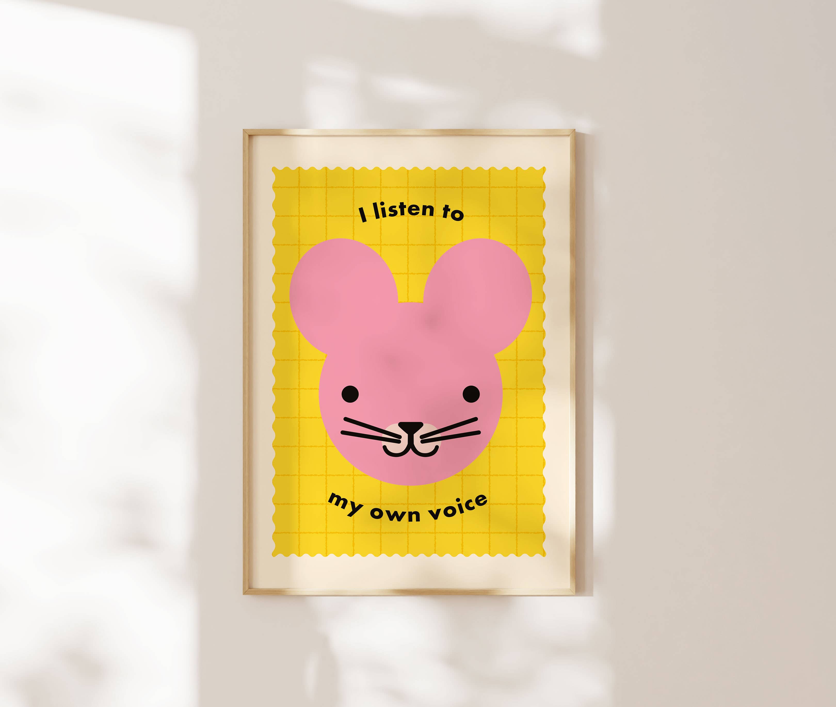 I Listen To My Own Voice Print - Kids Affirmation