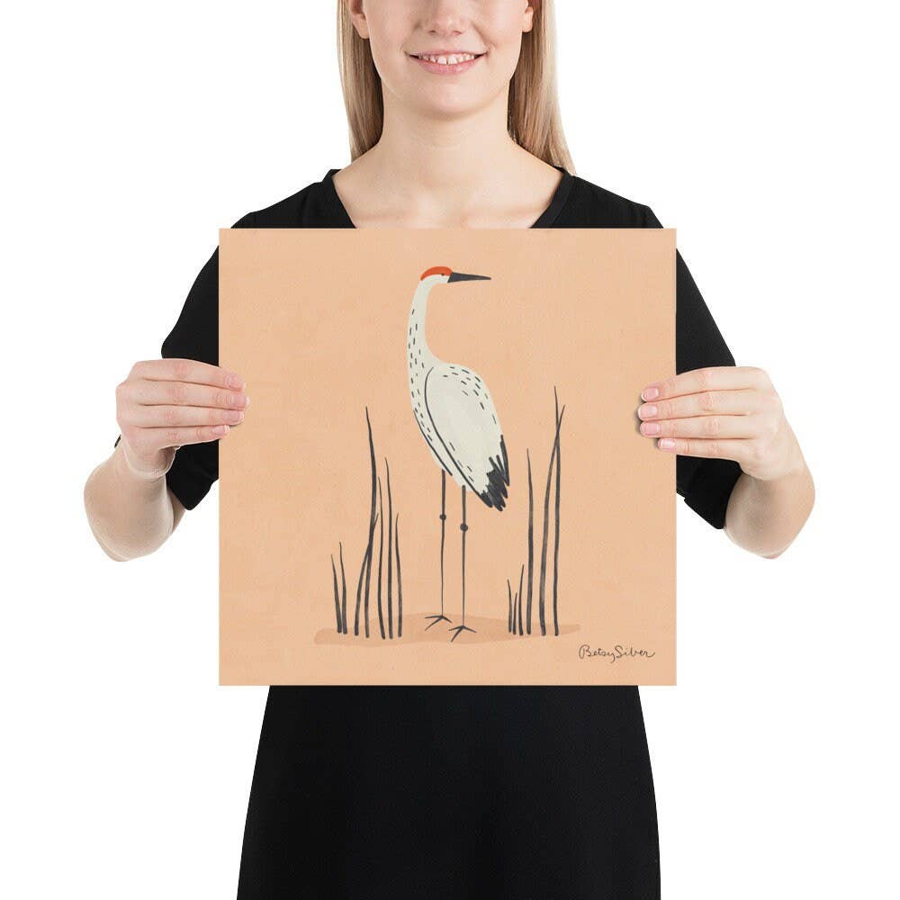 Sandhill Crane Art Print