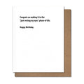 Resting My Eyes Greeting Card - Birthday Humor