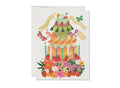 Whimsical Cake birthday greeting card