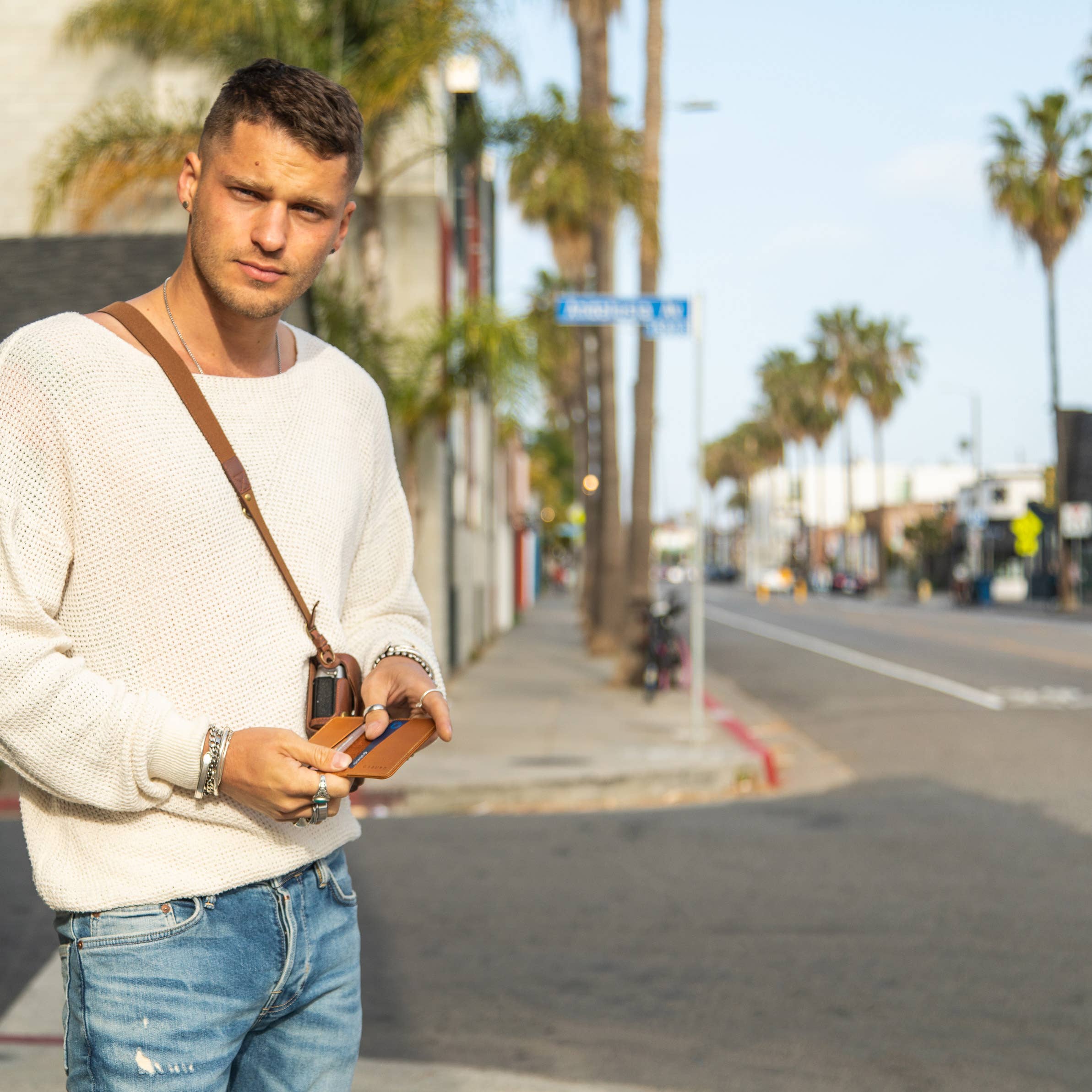Gifts for dads - RFID Leather Wallets- Men's - Whiskey