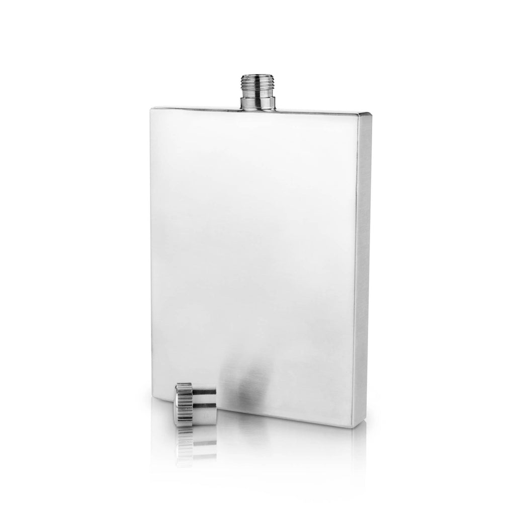Harrison Polished Stainless Steel Slim Flask
