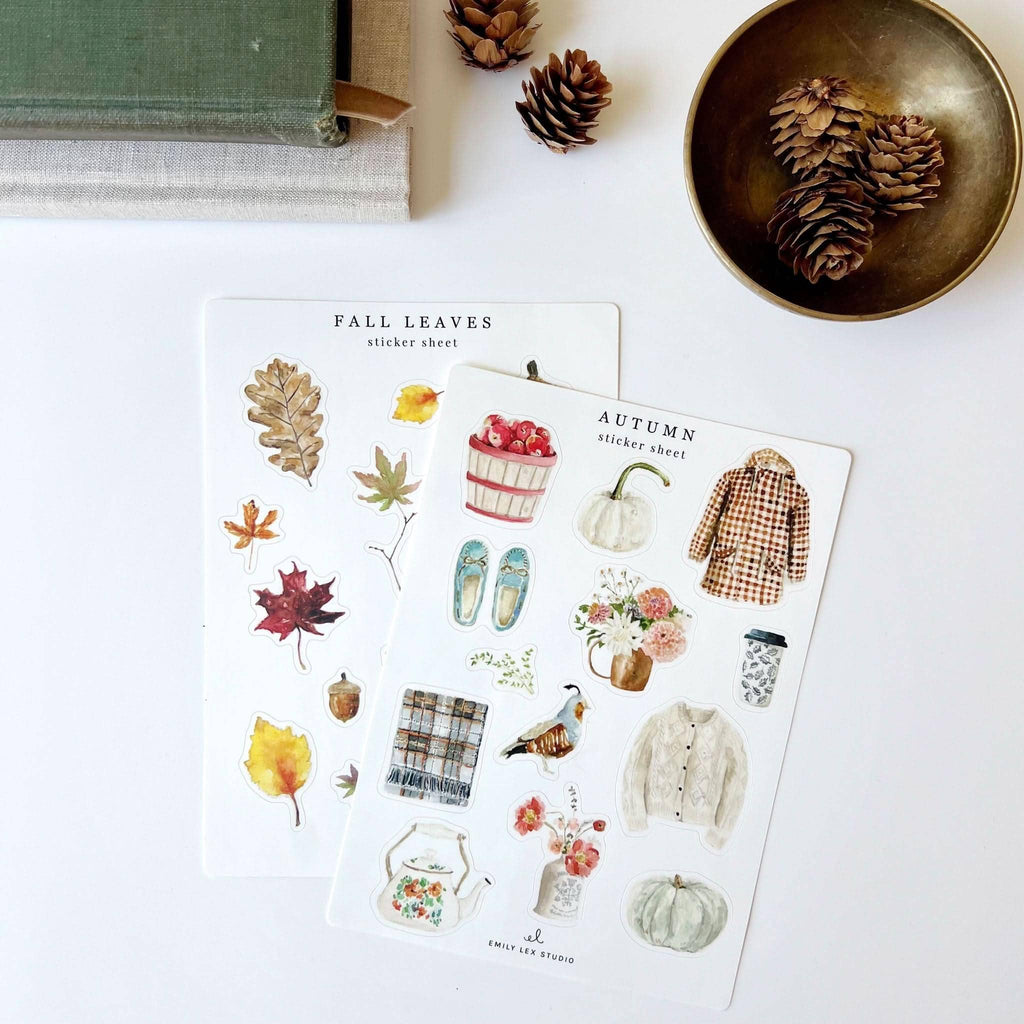 Autumn sticker sheets