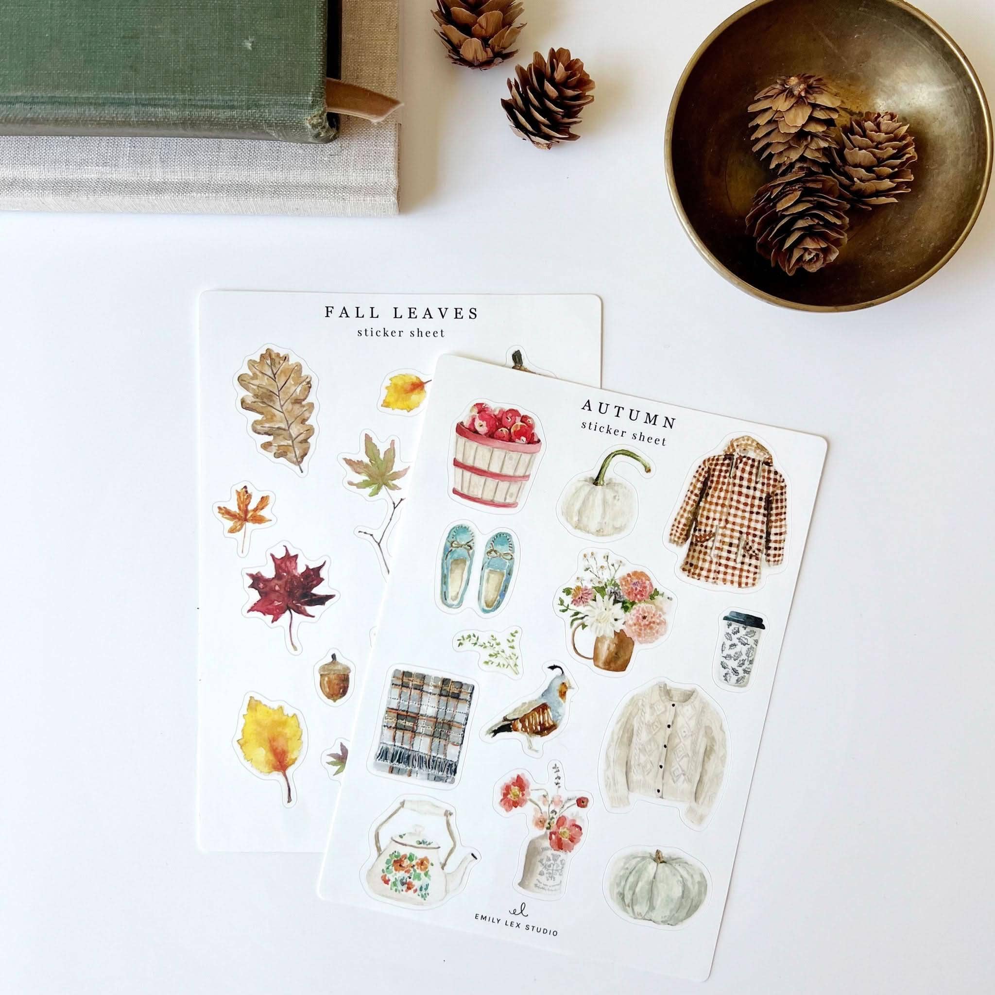 Autumn sticker sheets