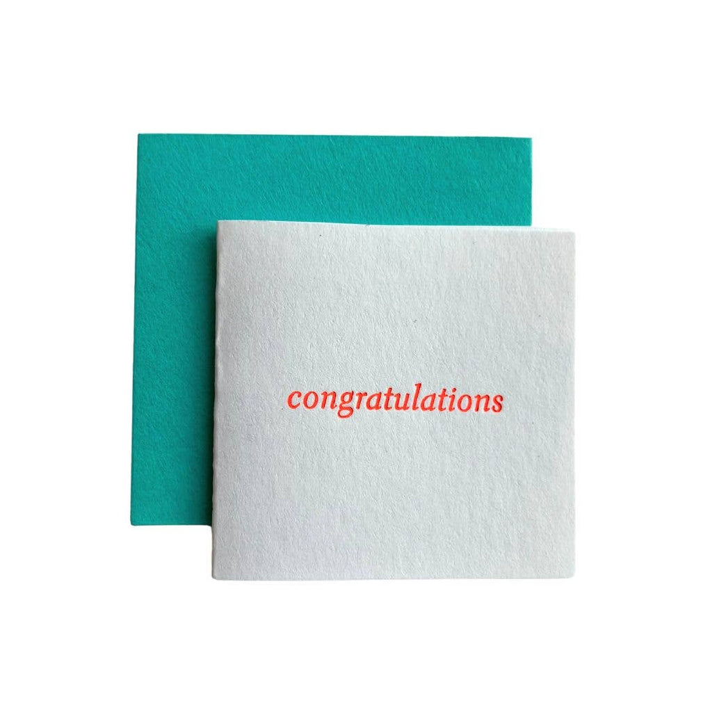 Congratulations Text Tiny Card