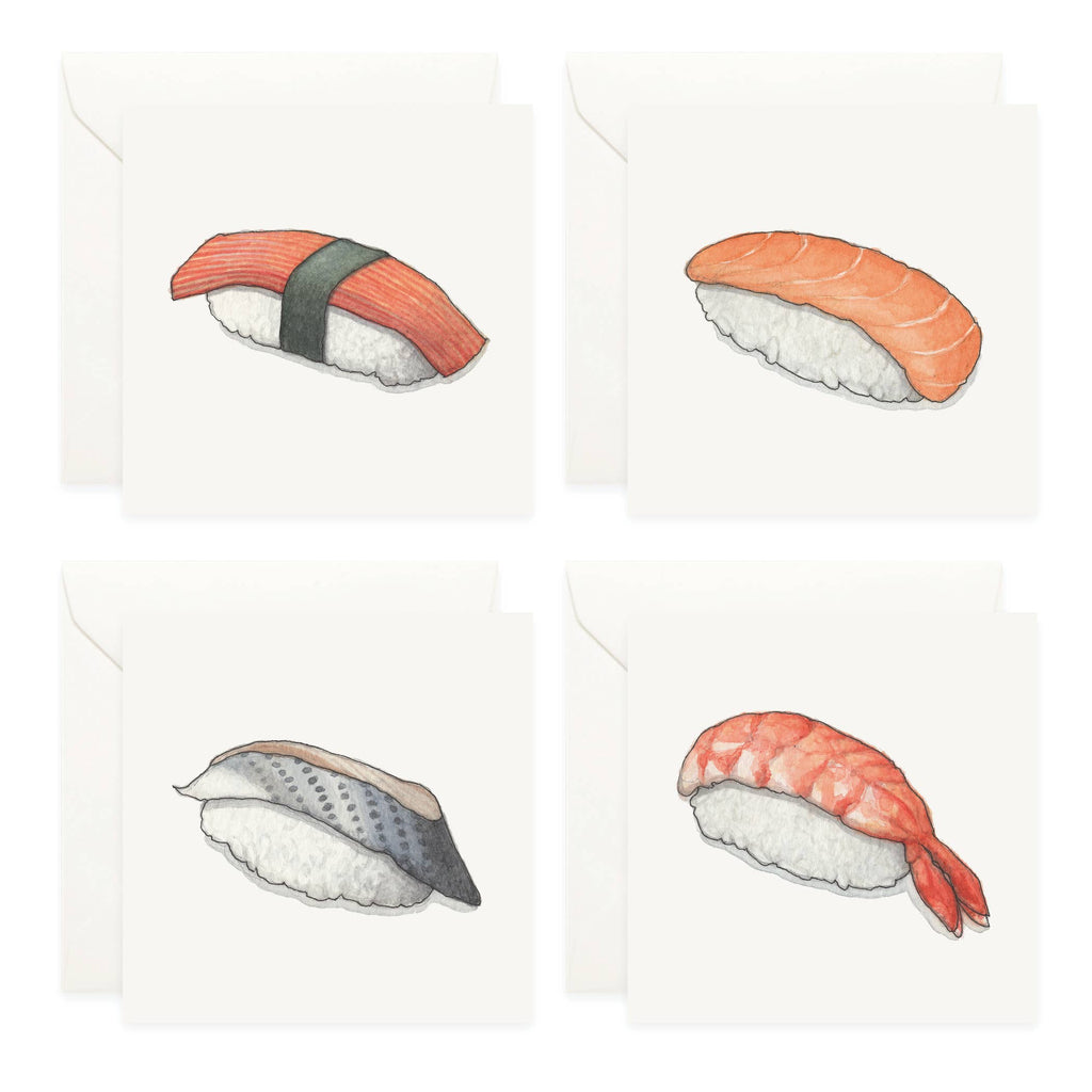 Mini Cards Set / Sushi . Nigiri