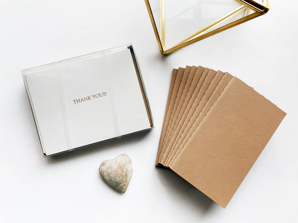 Blank Mini Saddle Stitch Notebooks | Stitched Booklets: Kraft