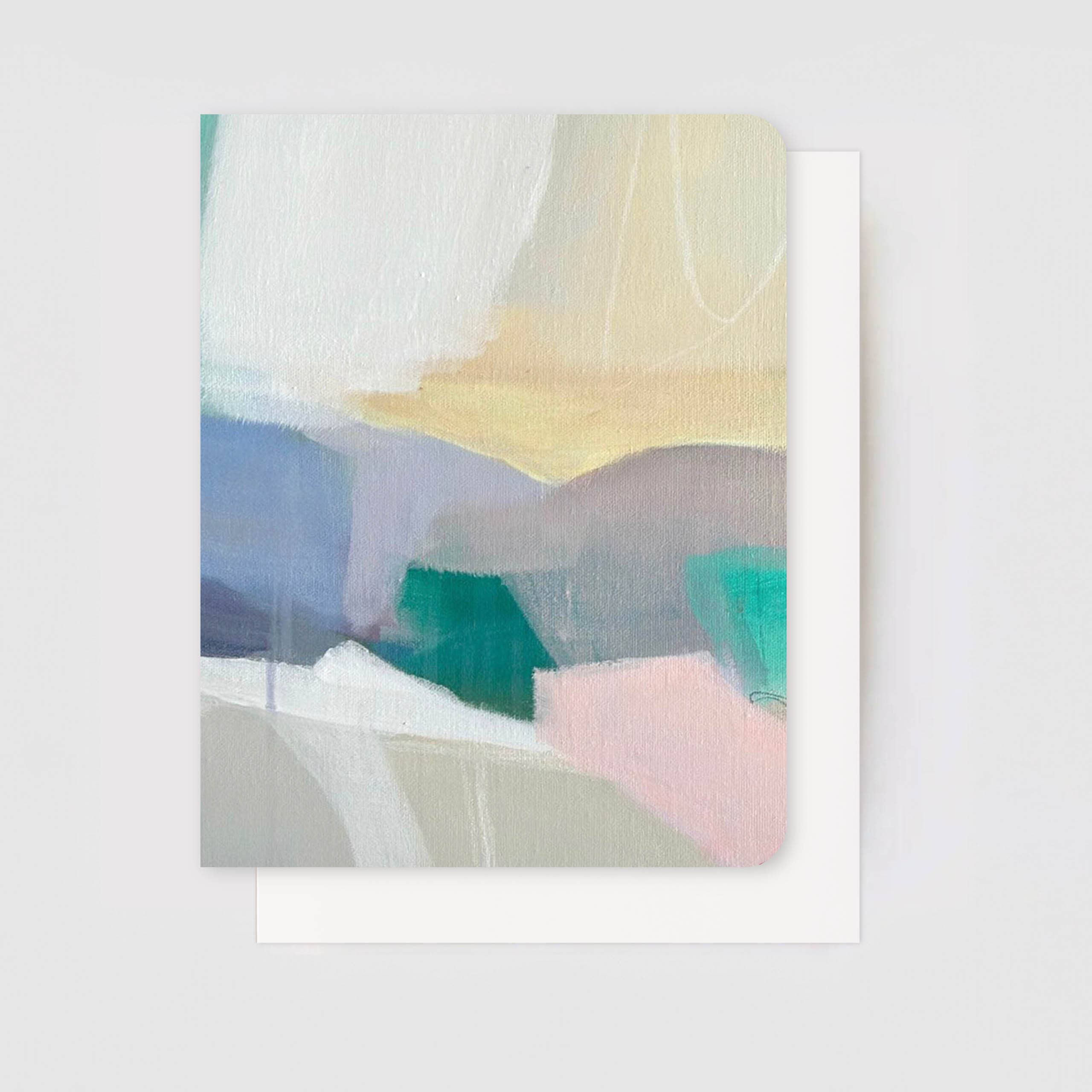 Earth-Toned Abstract Art Card Set – Stone & Sky (5 Cards)