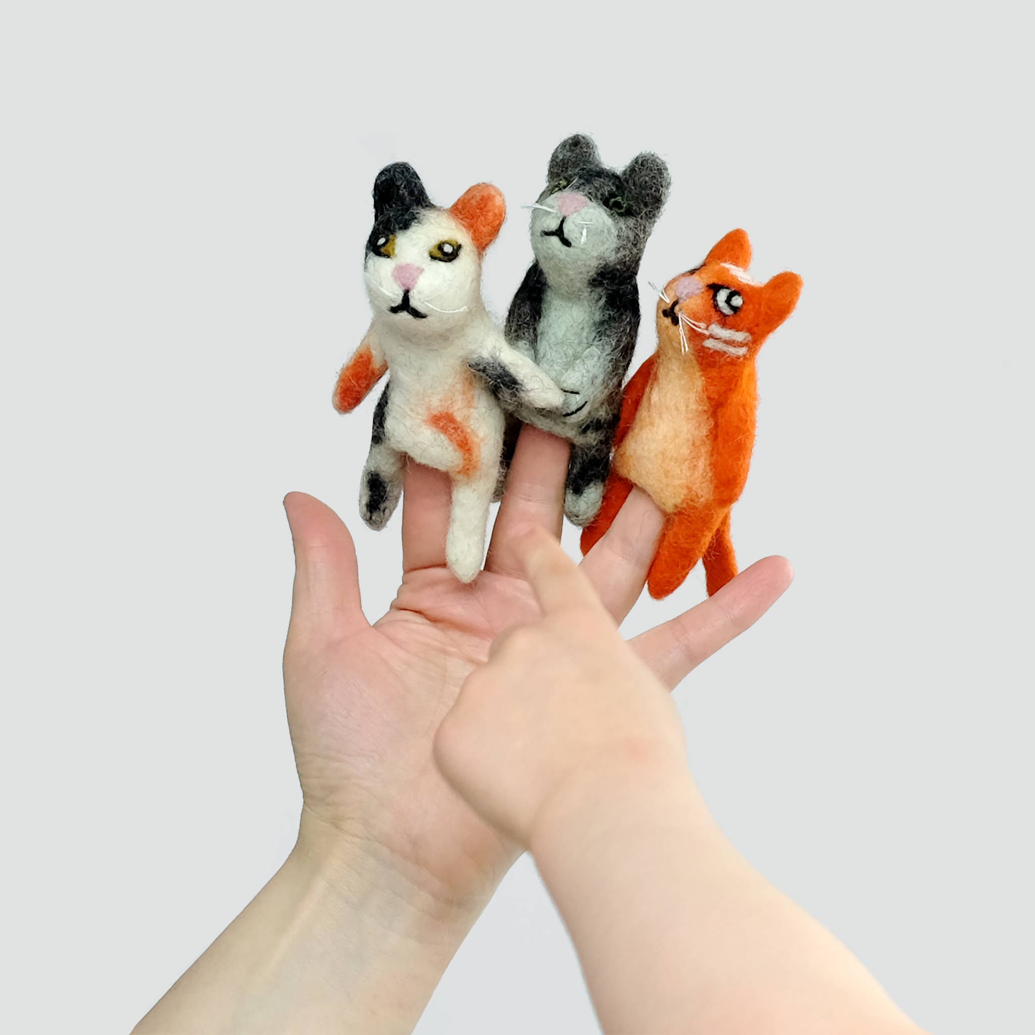 Finger Puppets - Sensory Play - Cats - Assorted