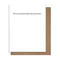 Annual Reminder - Anniversary Card