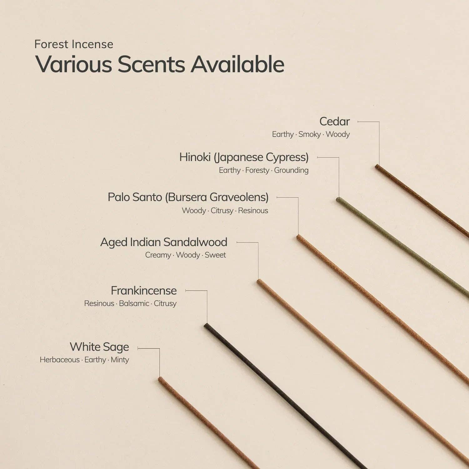 Palo Santo Incense Stick Set  – 30 Sticks with Ceramic Holder