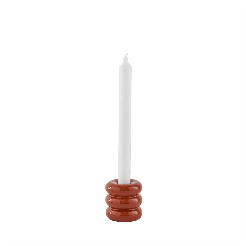 Savi Ceramic Candleholder Nutmeg - High