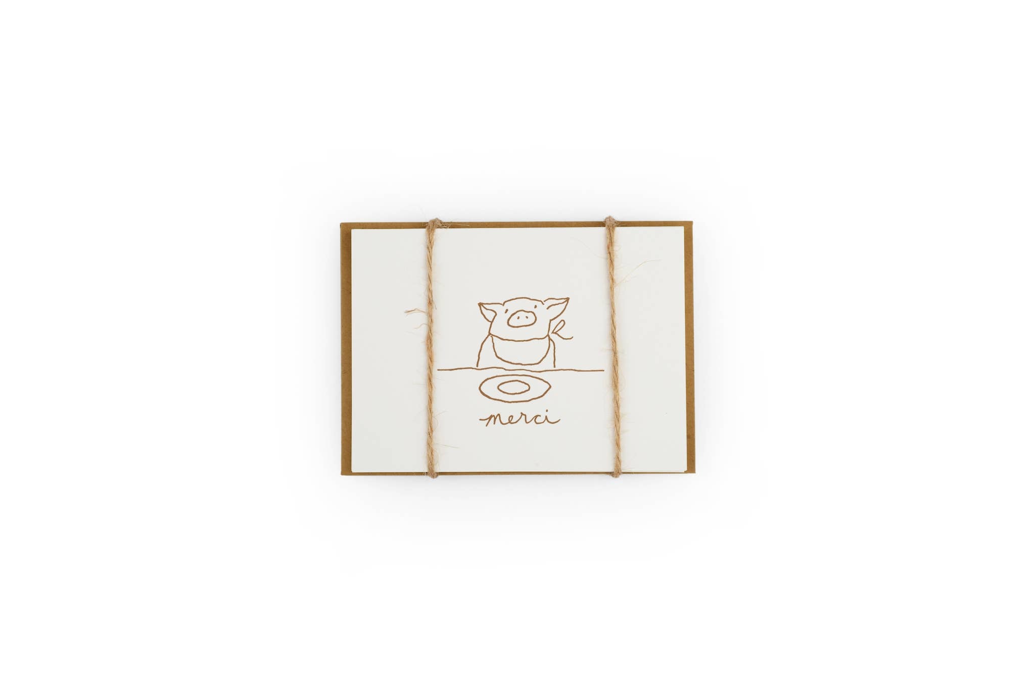 Merci pig notecard