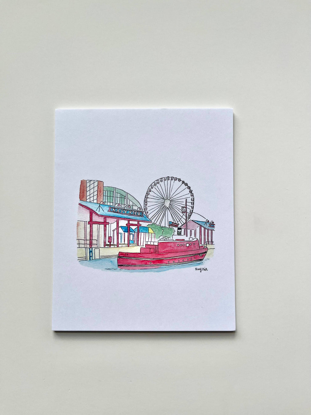 Chicago Watercolor Postcard pack