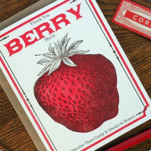 Vintage Berry Seed Pack Card