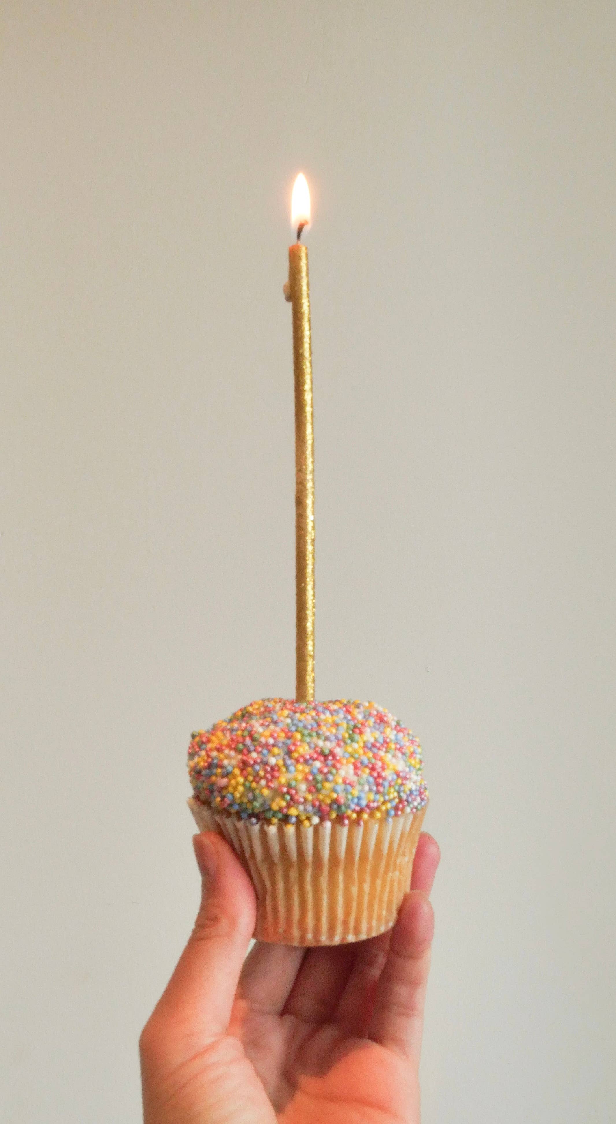 Birthday candles natural wax / Biodegradable glitter