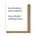 World Ending Funny Greeting Card - Birthday Humor
