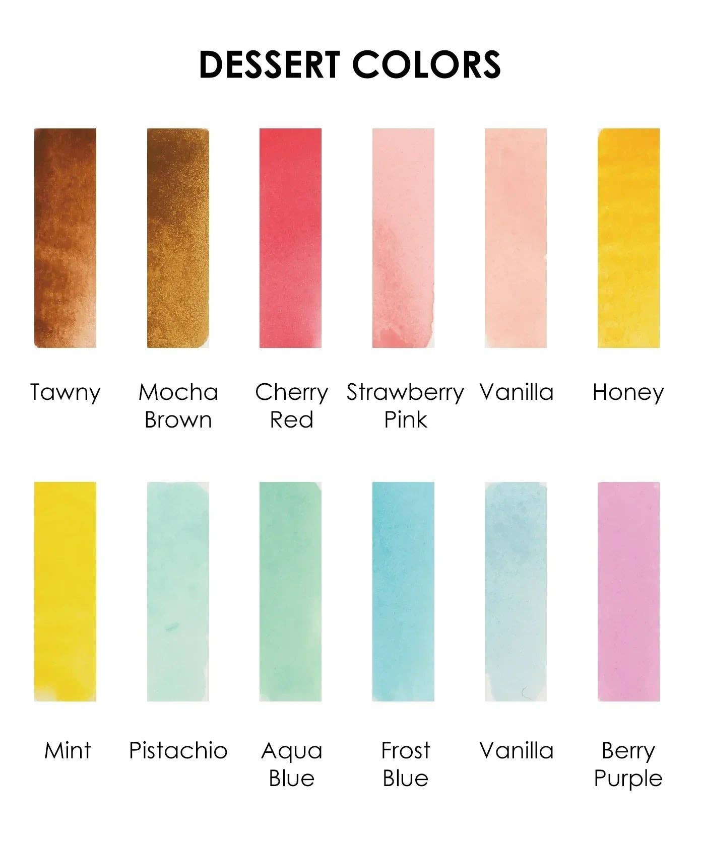 Dessert-Themed  Watercolor Coloring Club Box