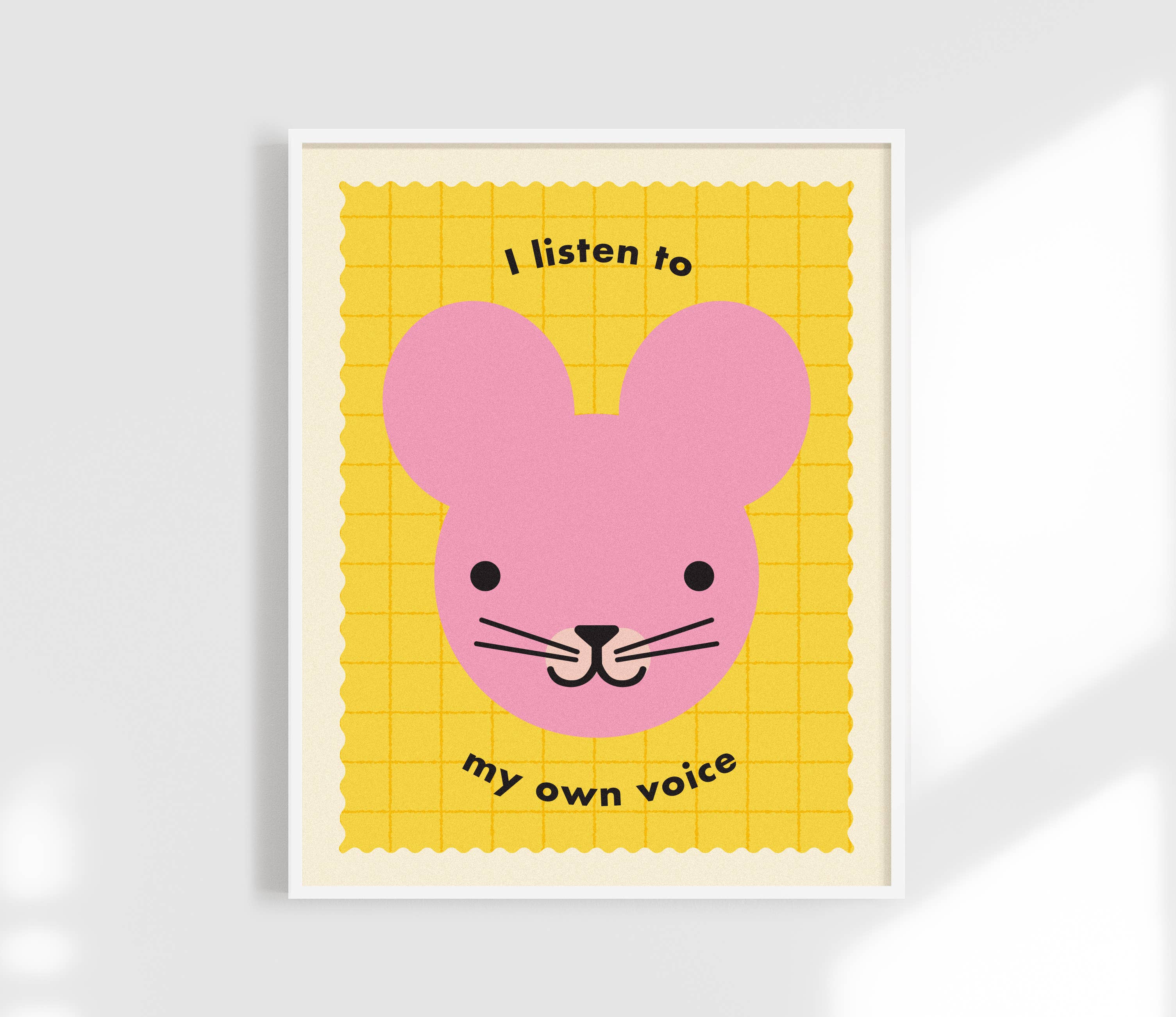 I Listen To My Own Voice Print - Kids Affirmation
