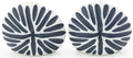 SP227BL6 Diva Handcrafted Porcelain Salt and Pepper Shaker Set