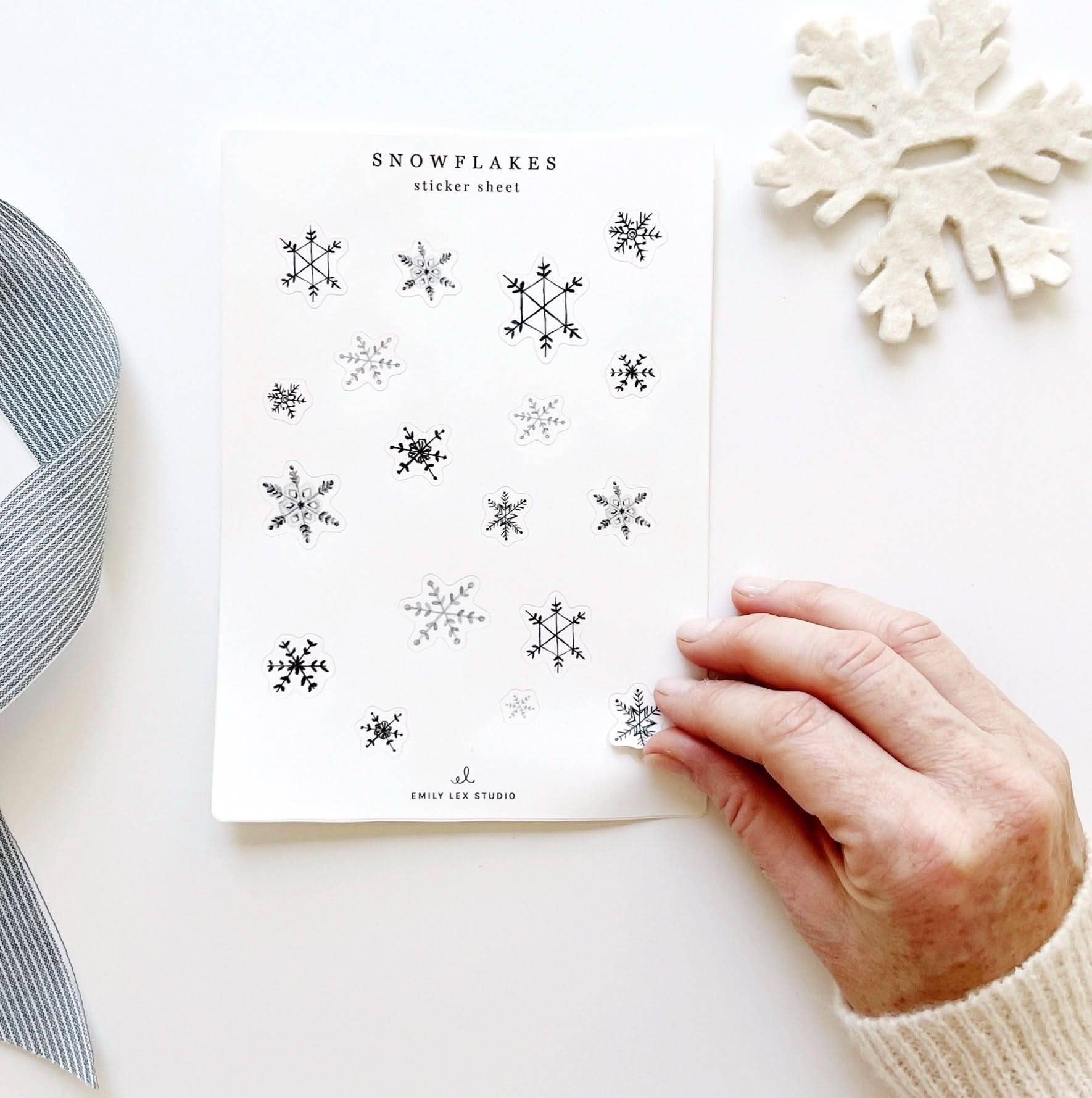 Winter sticker sheets