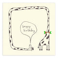 Birthday Giraffe Card – Handfinished UK Real Pencil Shavings