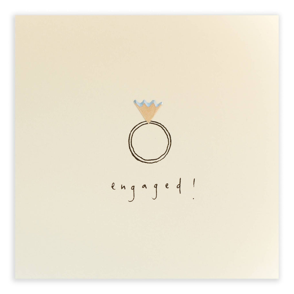 Engagement Card – Handfinished UK Real Pencil Shavings