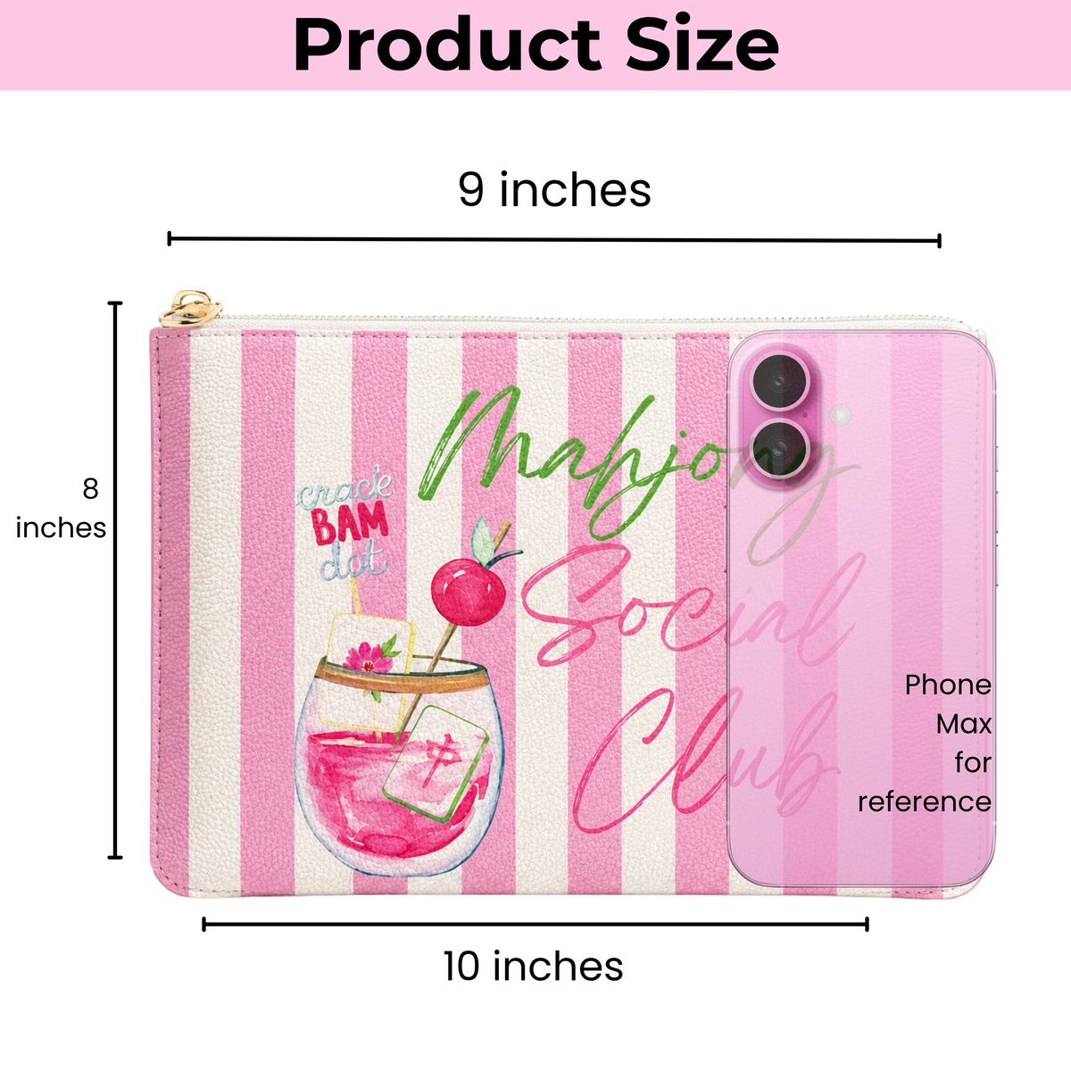 Mahjong Pouch | Mahjong Social Club Mahjong gift | 2 styles