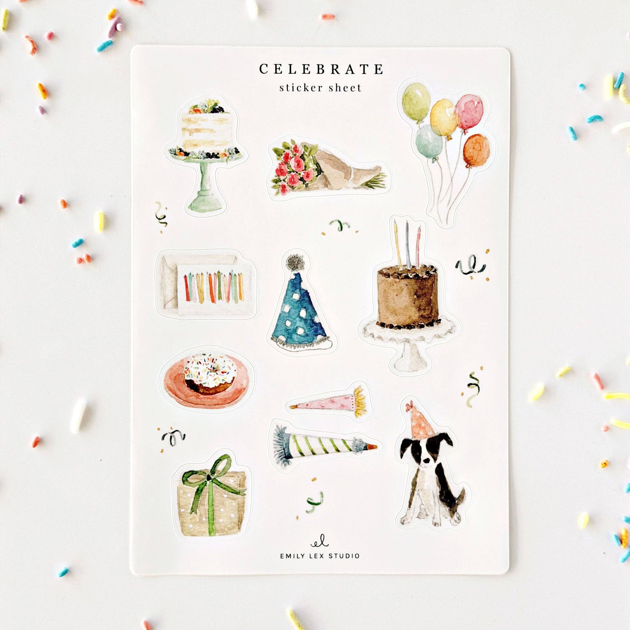 Celebrate sticker sheets