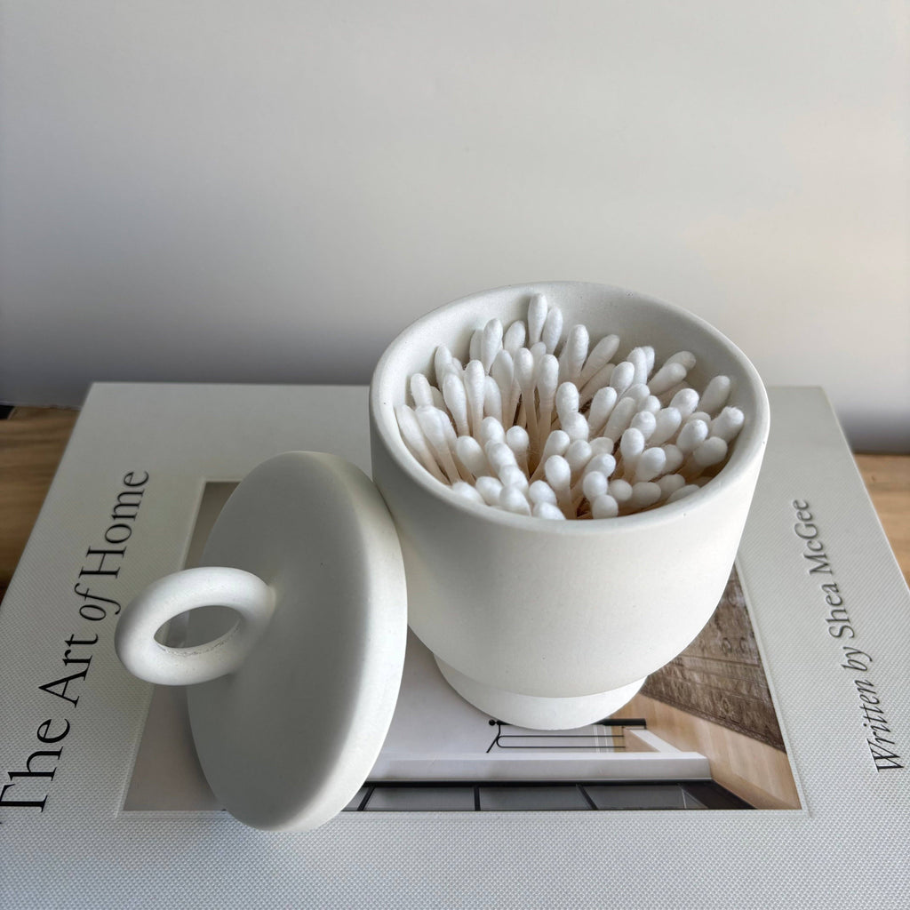 Calista - Vessel | Concrete Canister | Cotton Jar