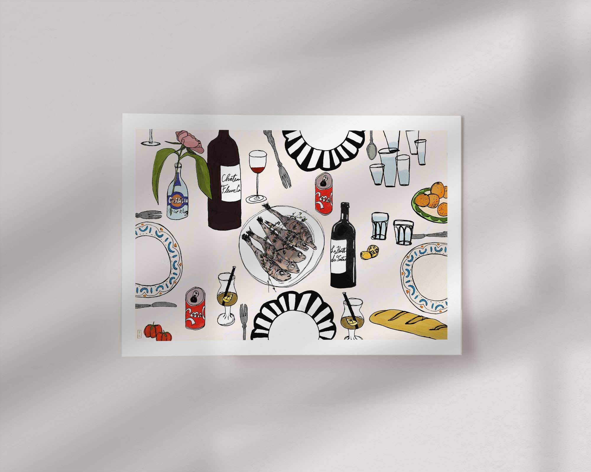 Coke and Smile Giclée Print: Dining Room Kitchen Wall Art