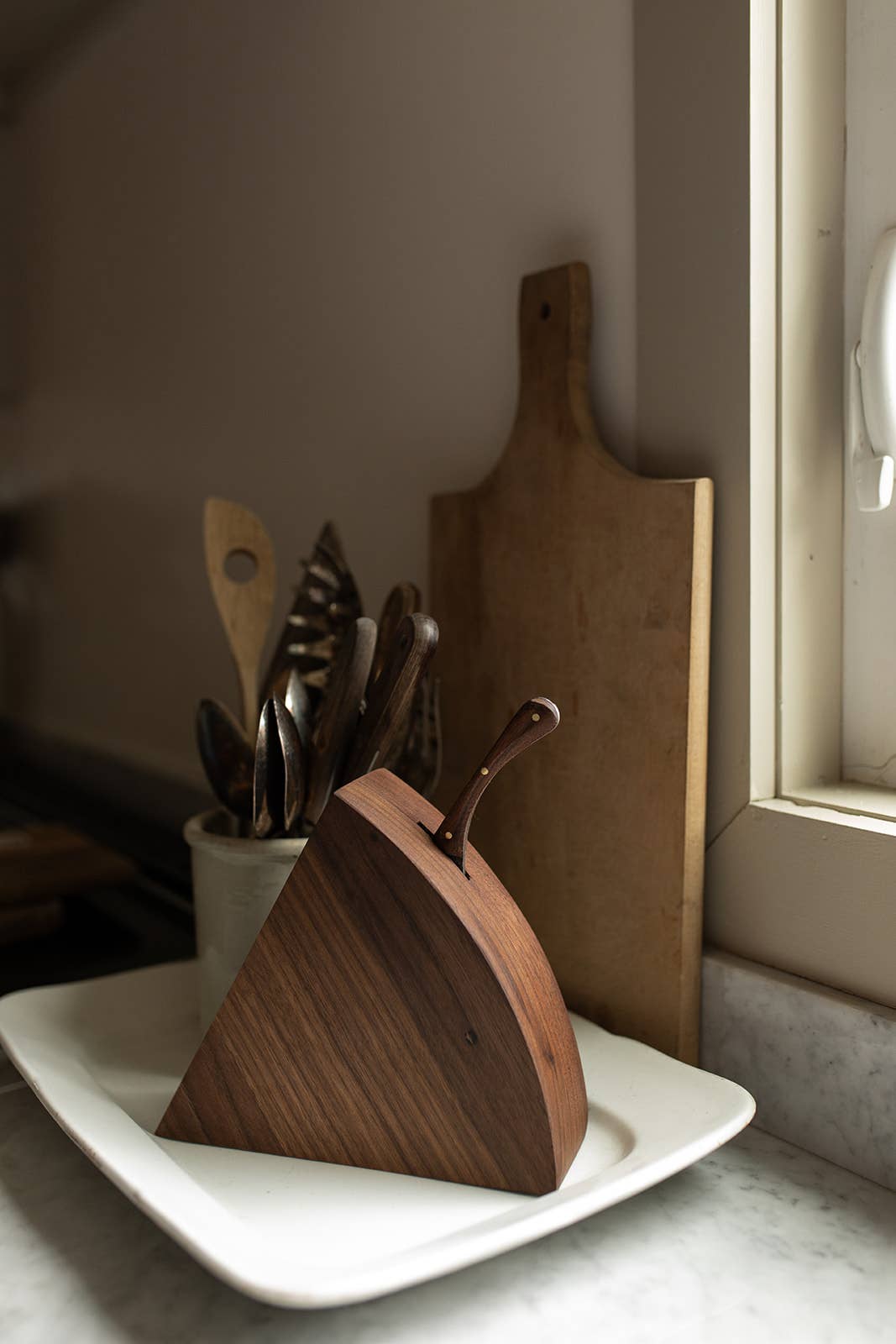 The Cheese Block with Hand Forged Spreader